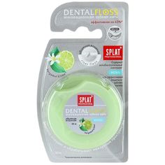 Зубная нить Splat Professional объемная вощеная с бергамотом и лаймом, 30 метров