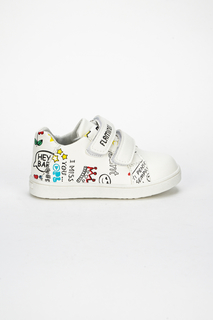 Кеды для девочек Flamingo цв. белый р-р. 27