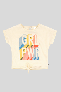 Футболка для девочек Bossa Nova цв. бежевый р-р. 80