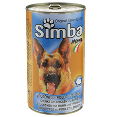 Влажный корм для собак Simba, курица, индейка, 12шт, 1200г