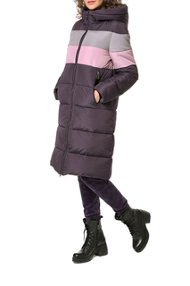 Пуховик-пальто женский DizzyWay 19432 фиолетовый 62