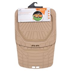 Ковры в салон с выс. бортиком, ПВХ, универсальные, бежевые, компл. 4 шт. Airline ACMRM09