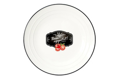 Тарелка десертная Kitchen Basic 21 см круг 6 шт Коралл