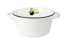 Салатник с ручками Kitchen Basic 1000 мл 16 см круг Коралл
