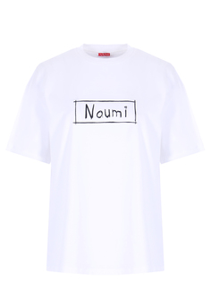 Футболка хлопковая с принтом Naumi