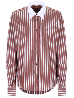 Рубашка хлопковая в полоску Naumi