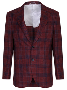Пиджак шерстяной в клетку Barba