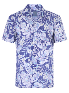 Рубашка Slim Fit с принтом Barba