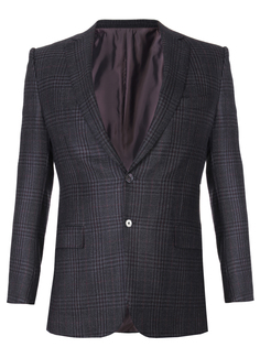 Пиджак шерстяной в клетку Ermenegildo Zegna
