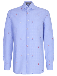 Рубашка Slim Fit с вышивкой Van Laack