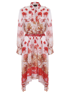 Платье шёлковое с принтом LES Copains