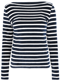 Хлопковый лонгслив в полоску Faith Connexion