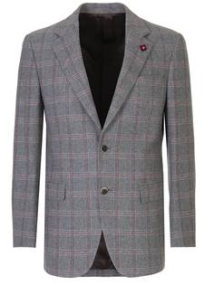 Пиджак шерстяной в клетку Lardini