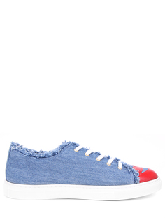 Комбинированные джинсовые кеды Charlotte Olympia