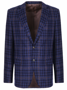 Пиджак кашемировый в клетку Ermenegildo Zegna