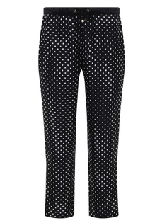 Брюки шелковые в горох LES Copains