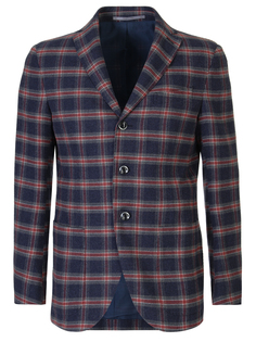 Пиджак хлопковый в клетку Cantarelli