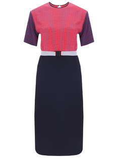 Платье комбинированное Victoria Beckham