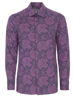 Рубашка Slim Fit с принтом Yohji Yamamoto