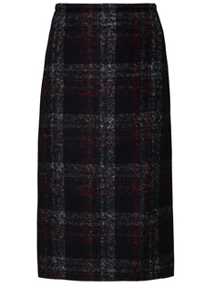 Юбка-миди в клетку Rochas