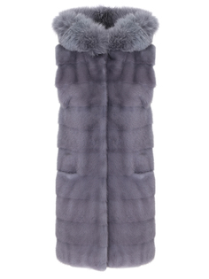 Жилет норковый с мехом лисы Simonetta Ravizza