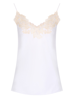 Топ шелковый с кружевом La Perla
