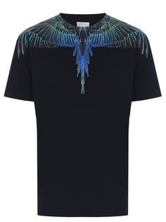 Футболка хлопковая с принтом Marcelo Burlon