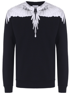 Толстовка хлопковая с принтом Marcelo Burlon