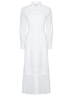 Платье с вышивкой 120% Lino