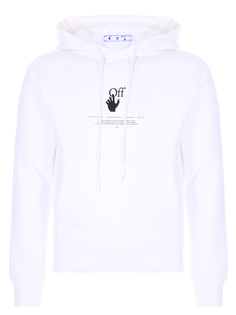 Худи хлопковое с принтом Off White