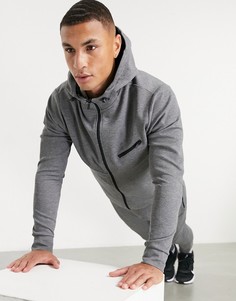 Темно-серый худи из технологичной ткани HIIT Training