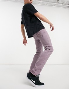 Темно-сиреневые зауженные джинсы ASOS DESIGN-Сиреневый