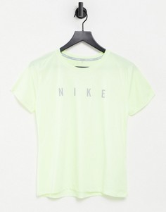 Зеленая футболка Nike Running Run Division Miler-Зеленый цвет