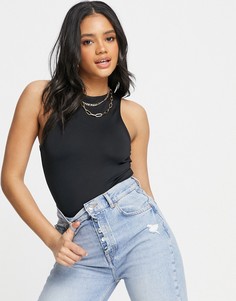 Боди-майка черного цвета ASOS DESIGN Hourglass-Черный цвет