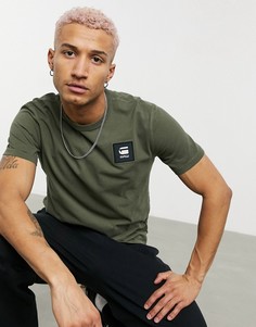 Зеленая футболка с нашивкой-логотипом G-Star-Зеленый цвет