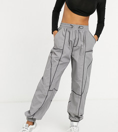 Серые oversized-джоггеры с контрастной строчкой Missguided-Серый