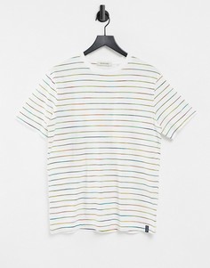 Футболка в полоску с круглым вырезом Scotch & Soda-Белый