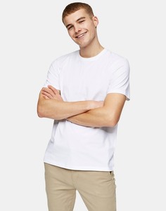 Белая классическая футболка Topman-Белый