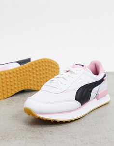 Бело-розовые кроссовки Puma x Von Dutch Future Rider-Белый