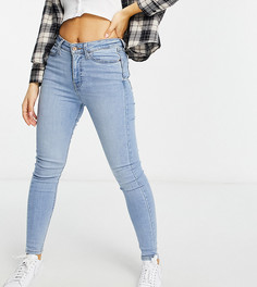 Голубые моделирующие зауженные джинсы New Look Petite-Голубой