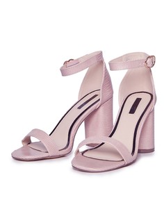Розовые босоножки на каблуке Miss Selfridge-Розовый цвет
