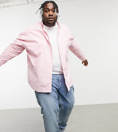 Розовая оксфордская oversized-рубашка в стиле 90-х ASOS DESIGN Plus-Розовый цвет