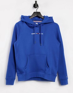 Худи синего цвета с логотипом Tommy Jeans-Голубой