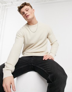 Кремовый джемпер тонкой вязки Selected Homme