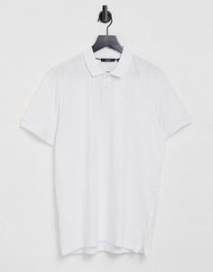Белое поло с логотипом на груди Jack & Jones Premium-Белый