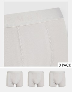 Набор из 3 серых боксеров-брифов Topman-Серый