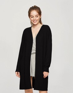 Черный мягкий халат Miss Selfridge-Черный цвет