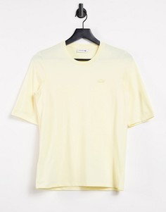 Классическая желтая футболка с круглым вырезом Lacoste-Желтый