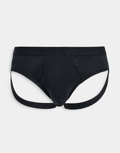 Черные трусы-джоки ASOS DESIGN-Черный цвет