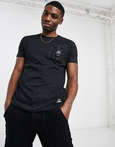 Черная футболка узкого кроя Brave Soul-Черный цвет